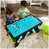 Building Bricks Play N Store Table - Espresso