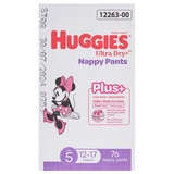 Huggies Girls' Ultra Dry Nappy Pants Plus Size 5 76 Nappies