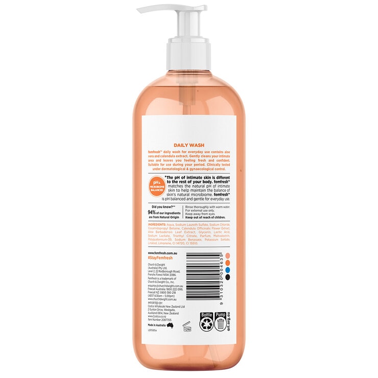 Femfresh Daily Soap-Free Intimate Wash With Aloe Vera And Calendula Extracts 1L Femfresh Daily Soap-Free Intimate Wash With Aloe Vera And Calendula Extracts 1L