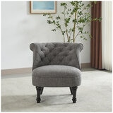 Slipper Accent Chair Dark Grey