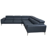 Abbyson Quinton Top Grain Leather Sectional