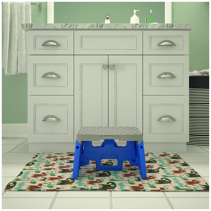 COSCO 1-Step Plastic Folding Step Stool 2 Pack COSCO 1-Step Plastic Folding Step Stool 2 Pack