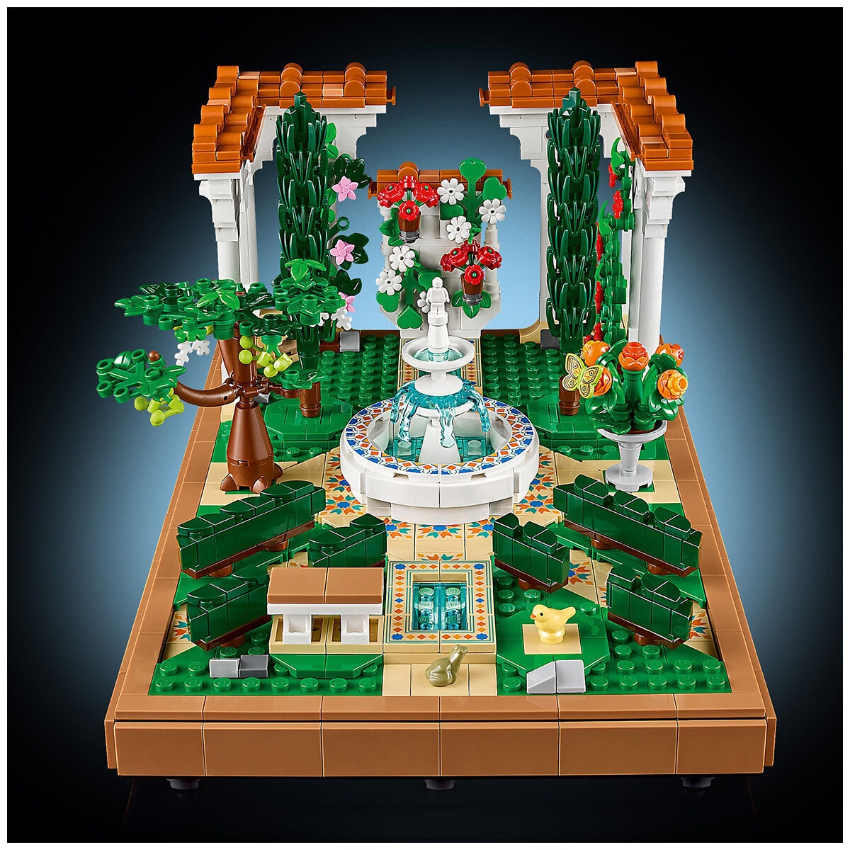 LEGO Icons Fountain Garden Home and Office Decor, Building Set for Adults 10359