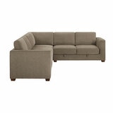 Thomasville Caler 3 Piece Fabric Sectional with Sleeper and Storage Seat Thomasville Caler 3 Piece Fabric Sectional with Sleeper and Storage Seat