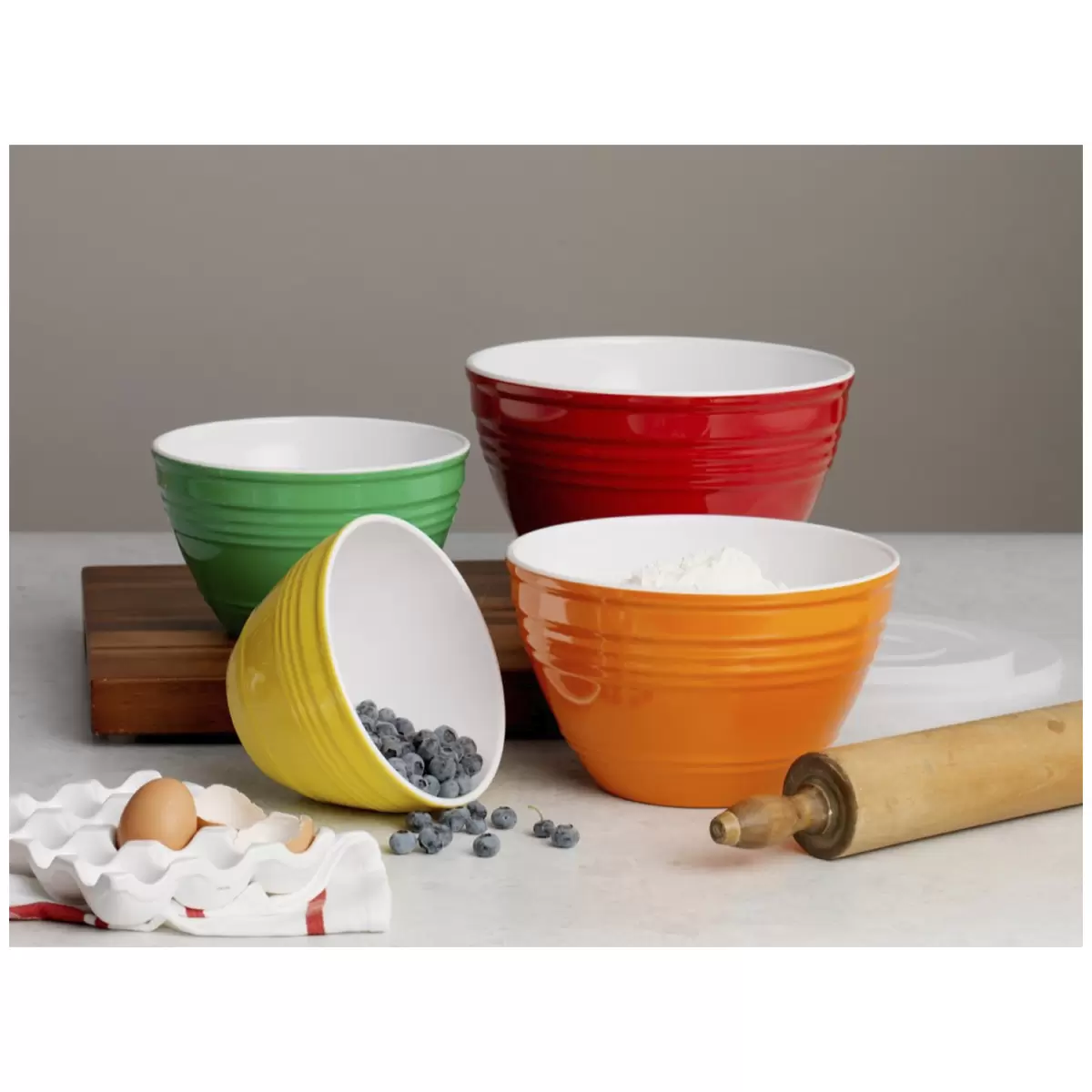 Pandex Melamine Mixing Bowls Set 4 Piece With Lids