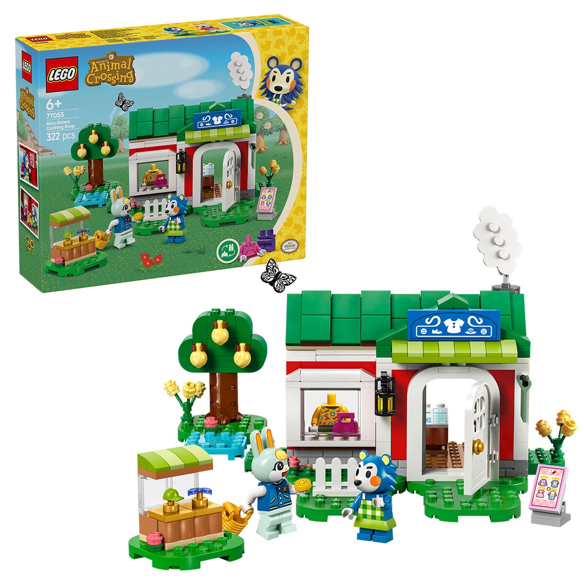 LEGO Animal Crossing Able Sisters Clothing Shop Role-Play Building Kit 77055