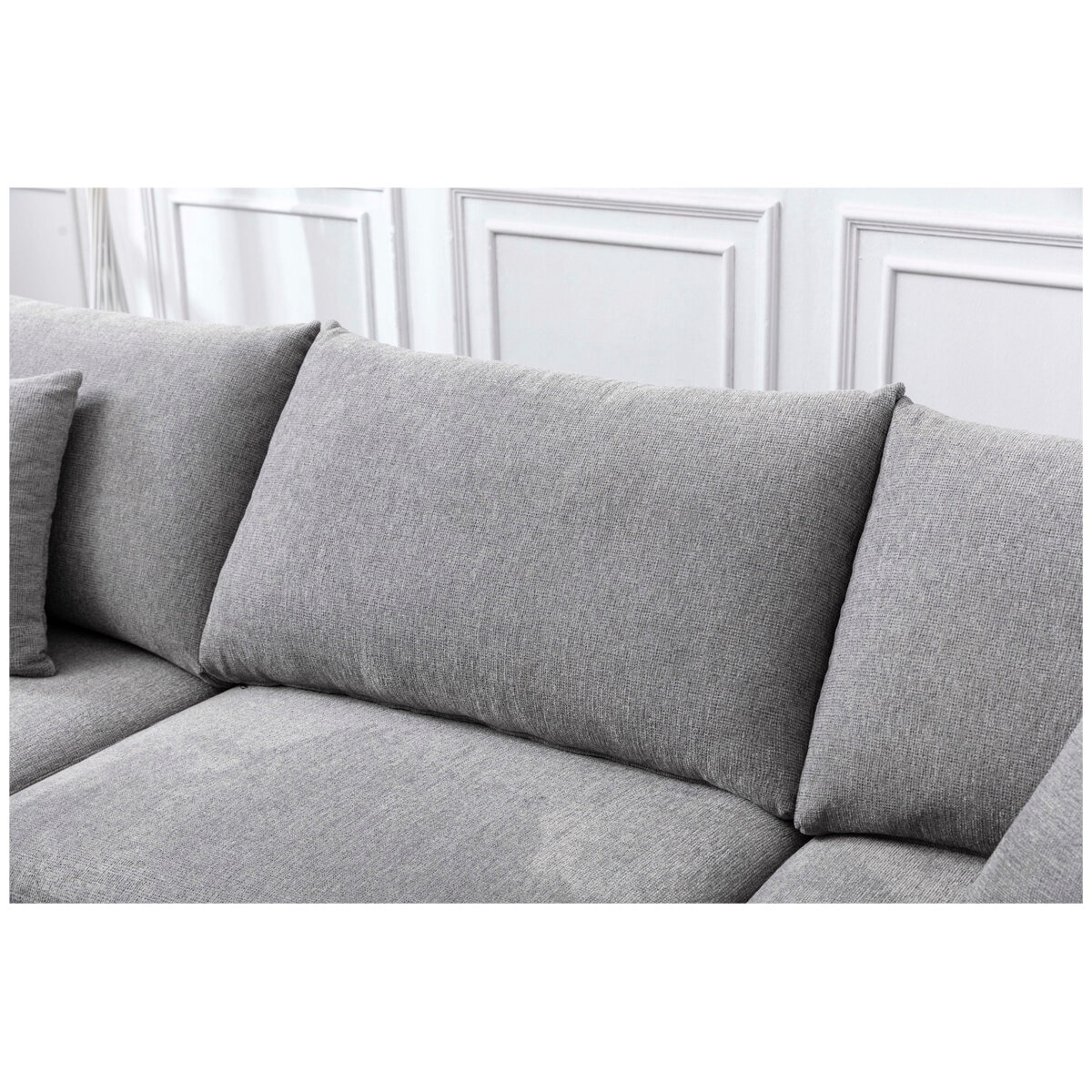 Zoy 2 Piece Fabric Chaise Sectional