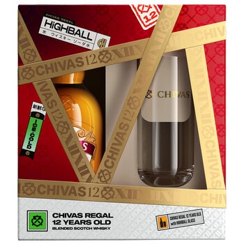 Chivas Regal 12 Year Old Blended Scotch Whisky 700ml And Highball Glass