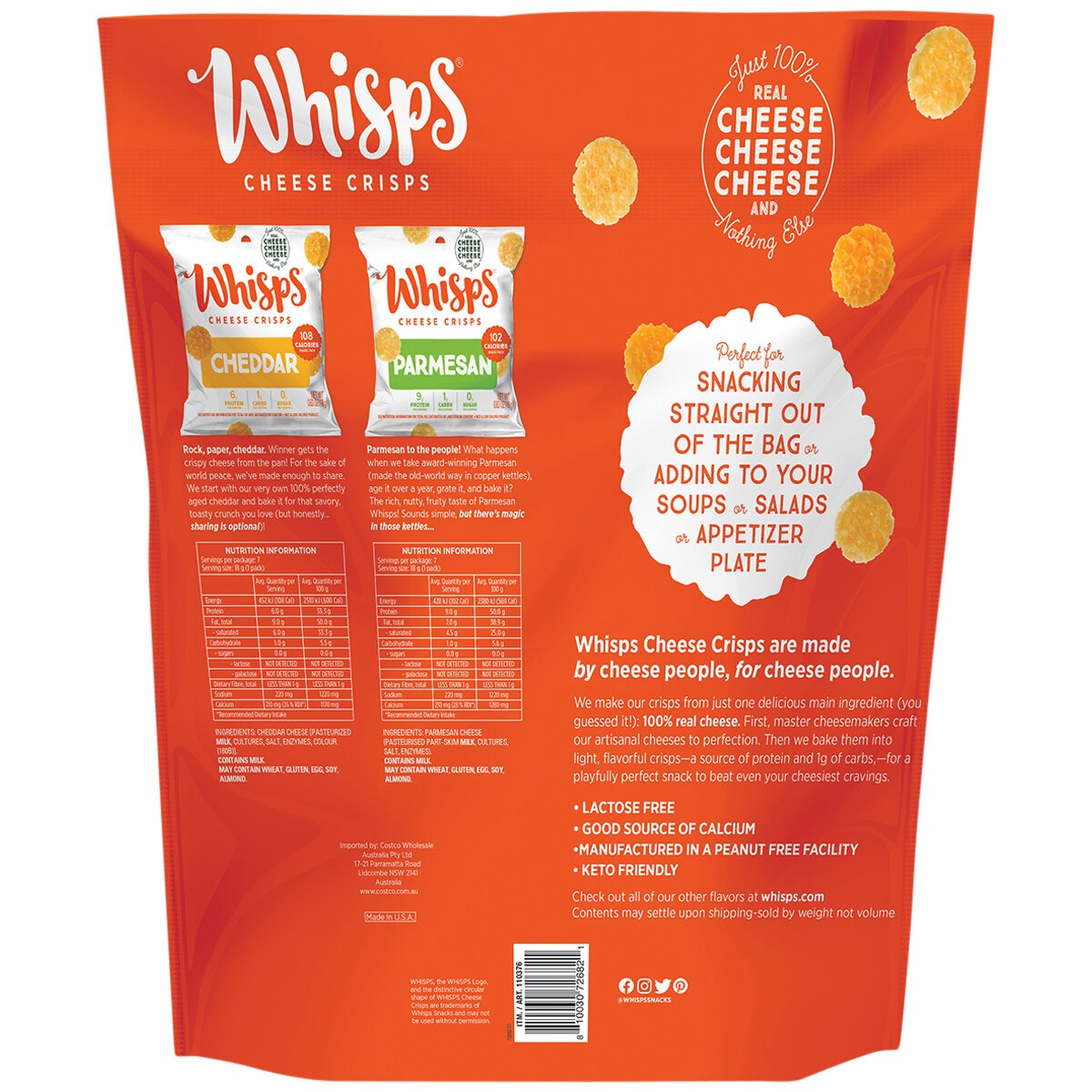 Whisps Cheddar & Parmesan Multipack