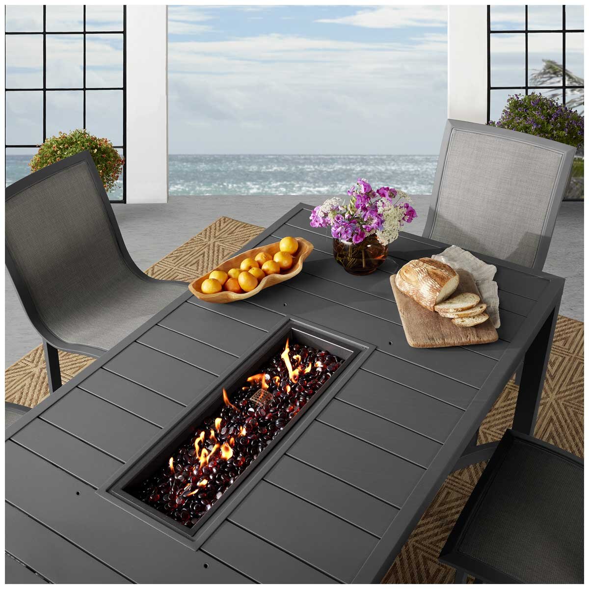 Agio Maricopa 7 Piece High Dining Fire Set