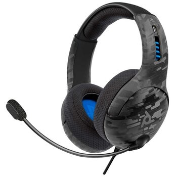 PDP LVL 50 Wired Stereo Gaming Headset Black Camo