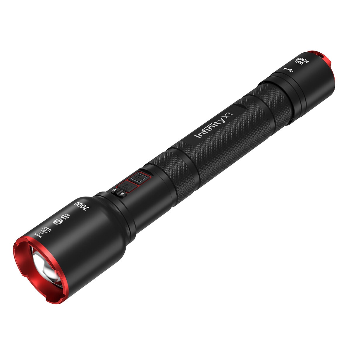 Infinity X1 7000 Lumen Dual Power Rechargeable Flashlight 1806405 Infinity X1 7000 Lumen Dual Power Rechargeable Flashlight 1806405