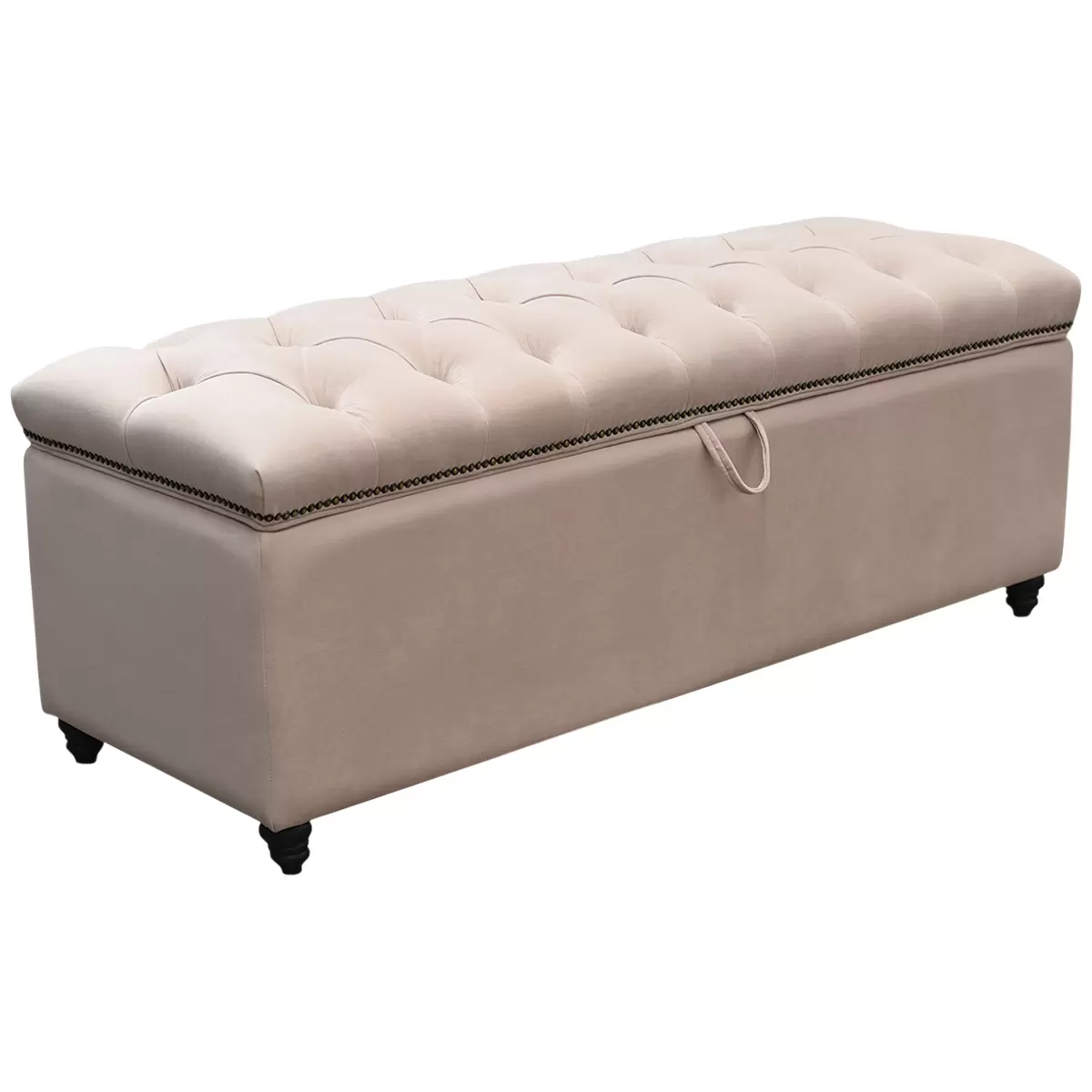 Moran Princess Fabric Storage Ottoman 