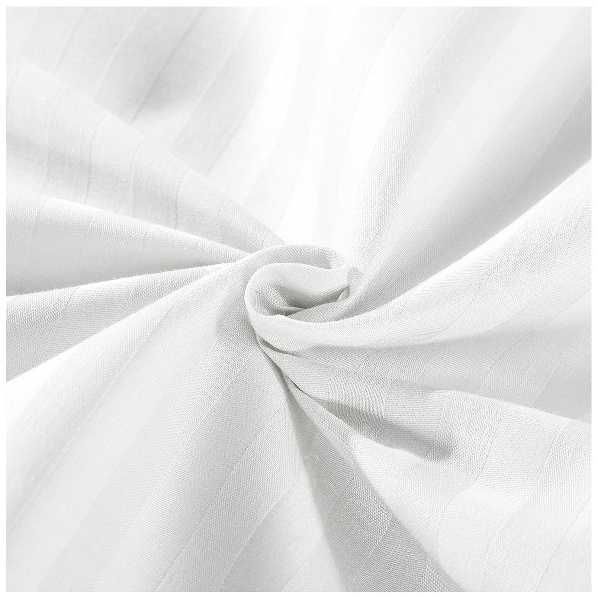 Sheet Set Stripes Queen - White