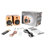 Kanto YU4 140W Powered Bookshelf Speakers Bamboo KO-YU4BAMBOO-I