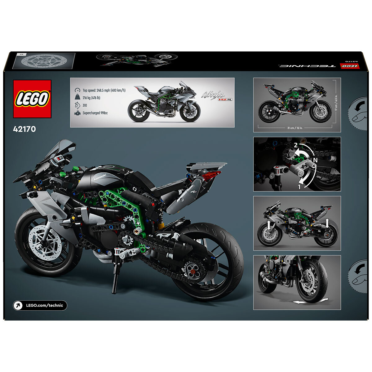 LEGO Technic Kawasaki Ninja H2R Motorcycle 42170