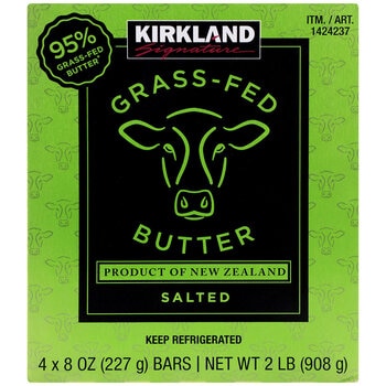 Kirkland Signature Grassfed Butter 4 x 227g