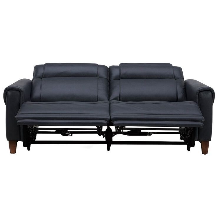 Aiden & Ivy Leather Power Reclining Sofa With Power Headrests Aiden & Ivy Leather Power Reclining Sofa With Power Headrests