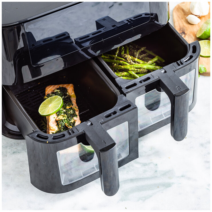 GreenPan Bistro Airfryer 4+4 L, 2 Baskets CC008077-001 GreenPan Bistro Airfryer 4+4 L, 2 Baskets CC008077-001