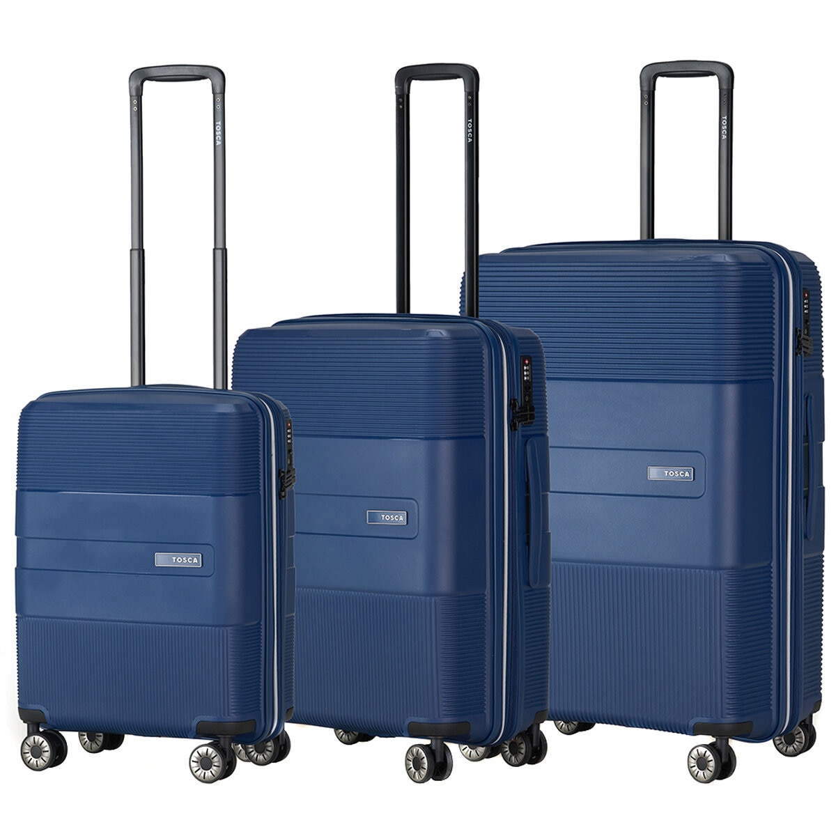 Tosca Orion Luggage 3 Piece Set Navy