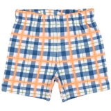 Peanut Shell 2pc Baby Set - Orange Top/Check Shorts