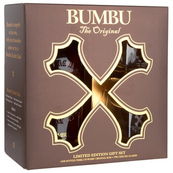 Bumbu Original Rum 700ml And 2 Glass Gift Pack