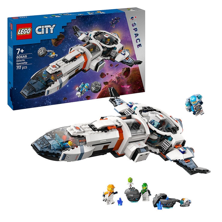 LEGO City Modular Galactic Spaceship, Outer Space Toy for Kids 60446