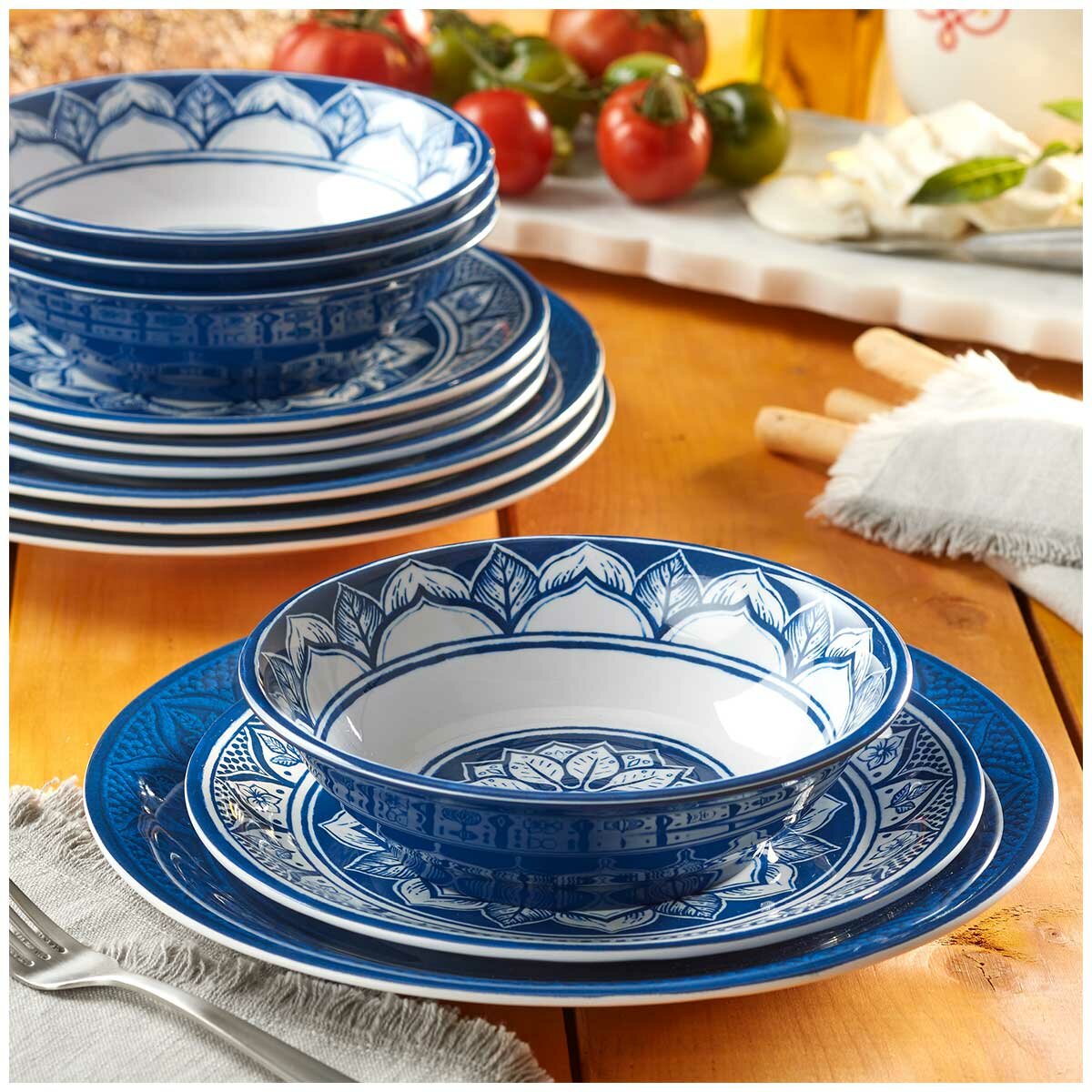 Pandex Melamine Dinnerware 12 Piece Set Pandex Melamine Dinnerware 12 Piece Set