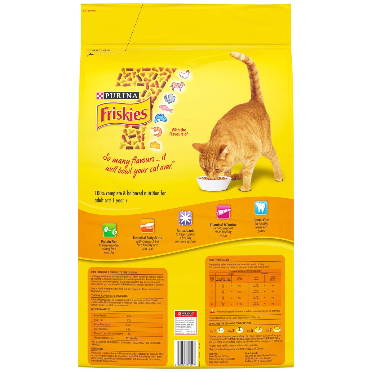 Friskies Adult 7 Dry Cat Food 10 kg