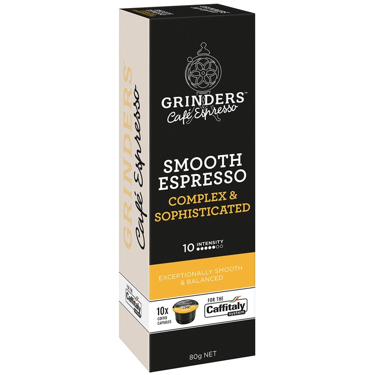 Grinders Caffitaly Smooth Espresso Capsules 8 x 80g Costco Australia