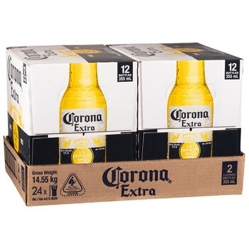 Corona Extra 2 x 12 x 355ml Bottles