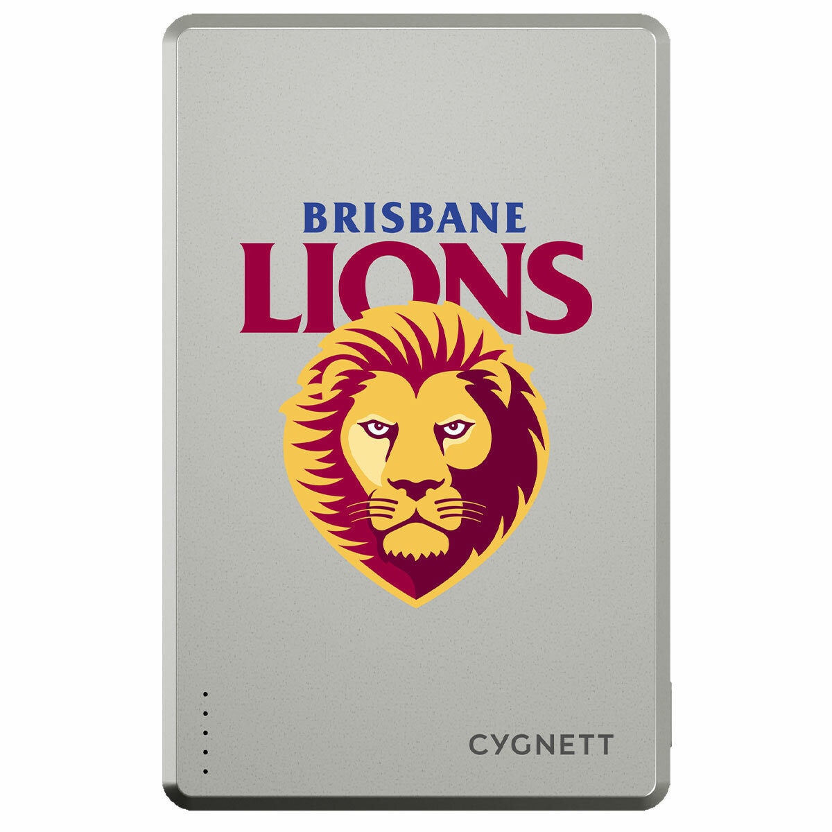 Cygnett 5k Slim Mag Power Bank - Brisbane Lions CY5360PBCHE Cygnett 5k Slim Mag Power Bank - Brisbane Lions CY5360PBCHE