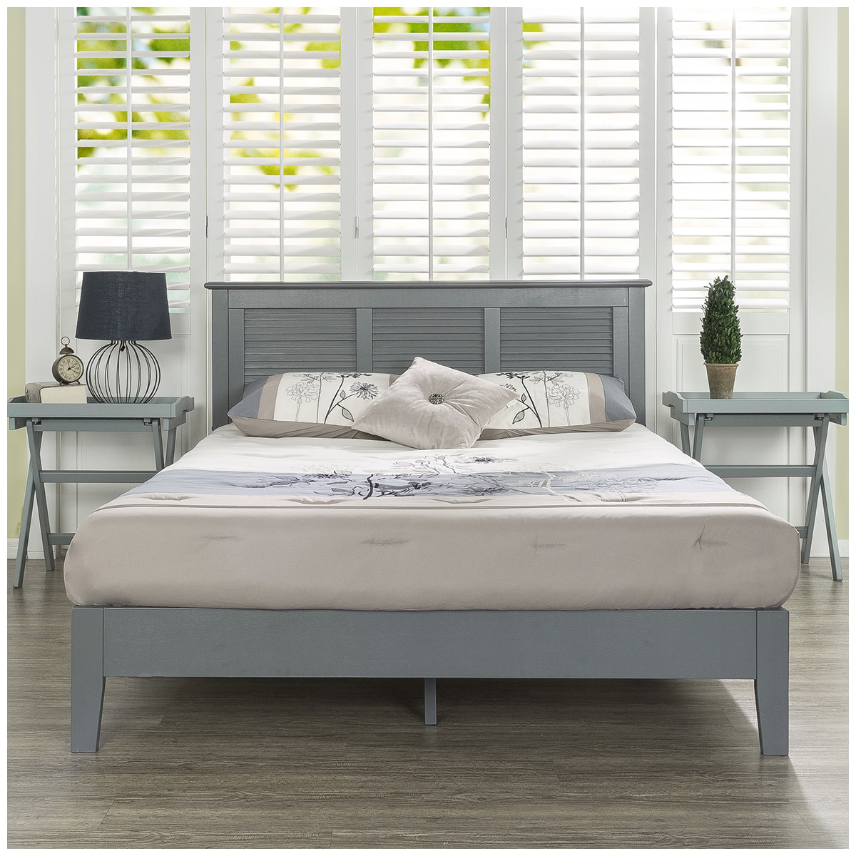 Blackstone Wooden Bed Frame Double Grey Costco Australia