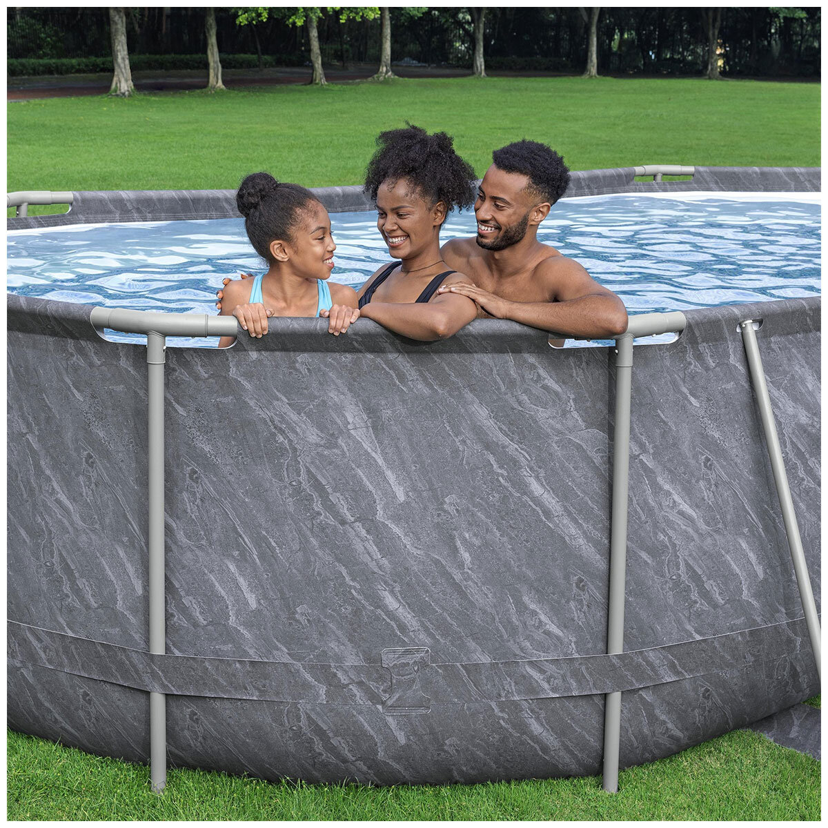 Platinum Series Power Steel Oval Pool Set