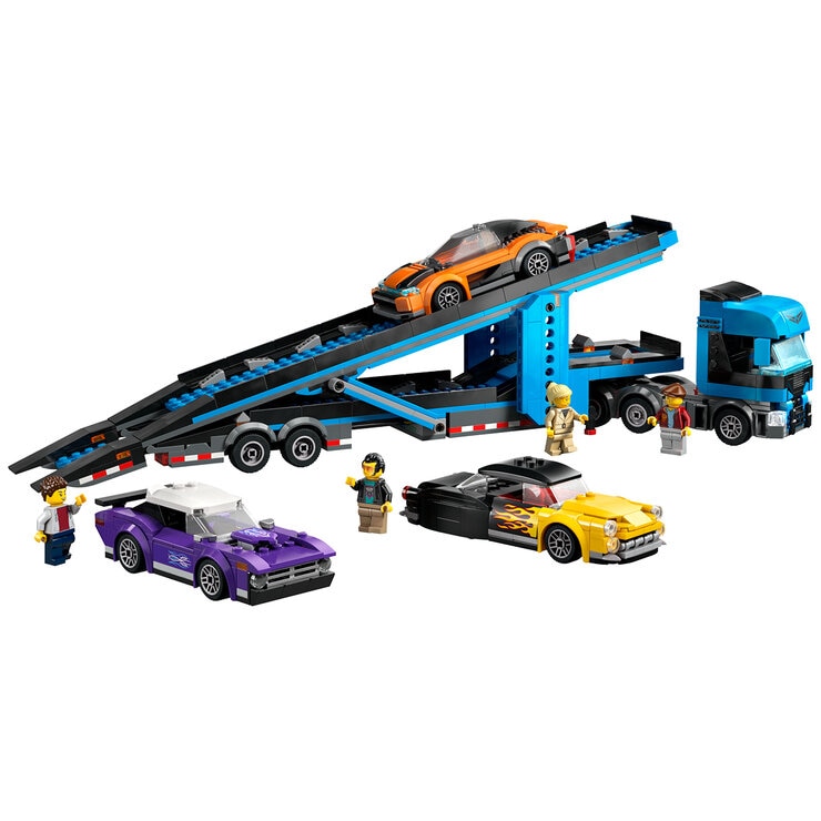 LEGO CIty Car Transporter Truck With Sports Cars 60408