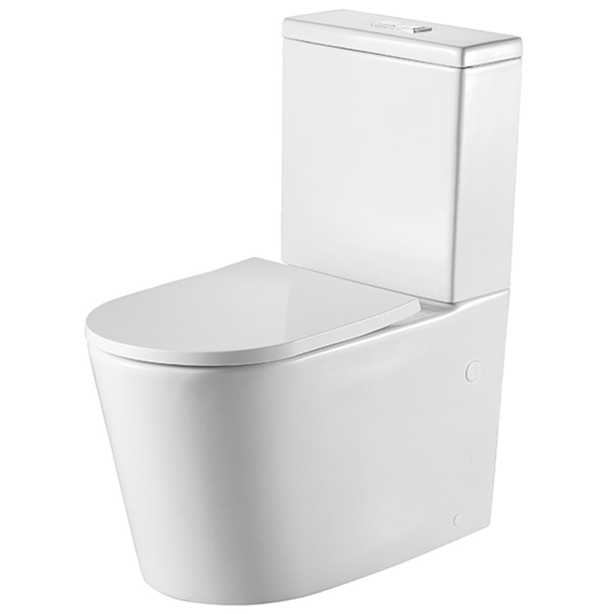 JOMOO Round Back To Wall Ceramic Toilet Suite Rimless