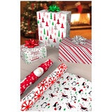 Kirkland Signature Red and White Double-Sided Gift Wrap 6 Pack