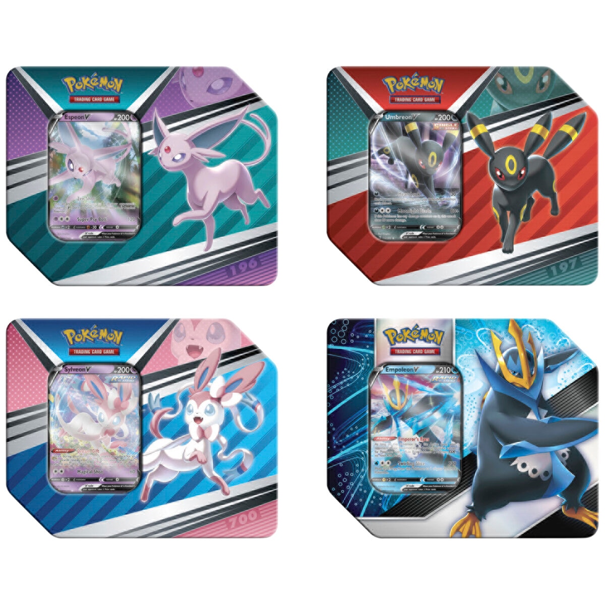 Pokemon TCG V-Tins 4Pack