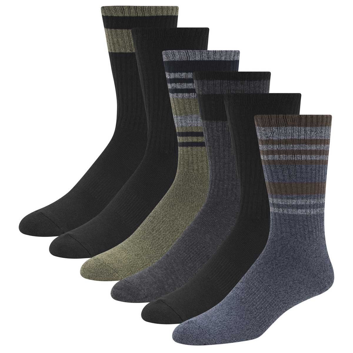 Weatherproof Men's Cool Max Socks Blue And Brown