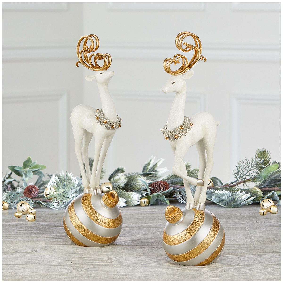 Elegant Deer Christmas Ornaments 2pk Costco Australia