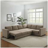 Thomasville Caler 3 Piece Fabric Sectional with Sleeper and Storage Seat Thomasville Caler 3 Piece Fabric Sectional with Sleeper and Storage Seat