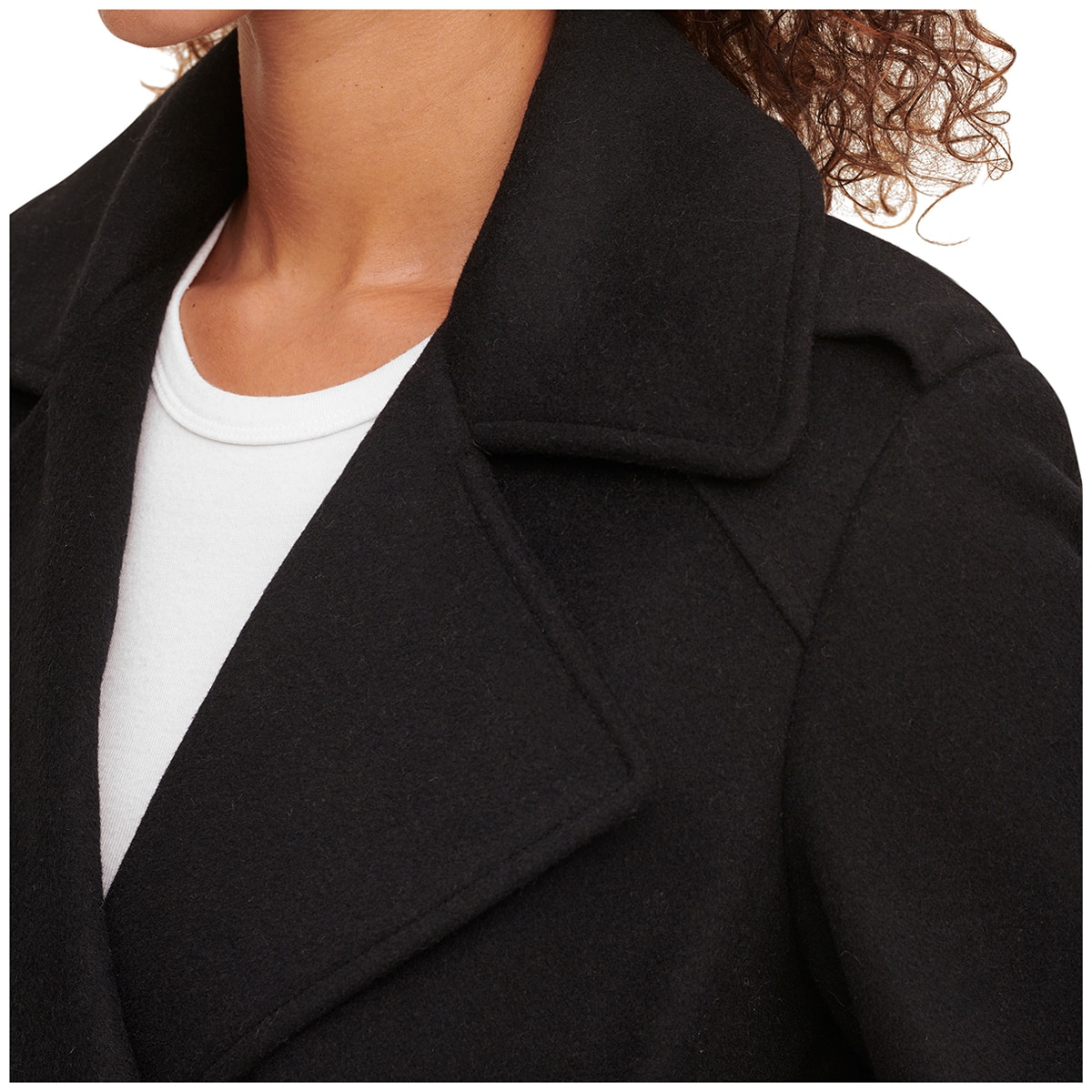 DKNY Wool Coat Black