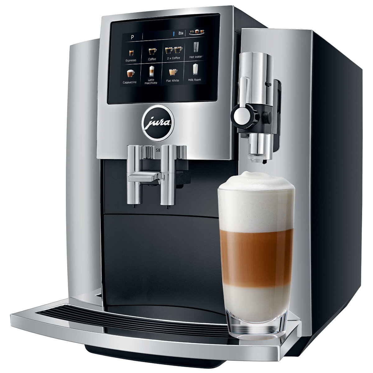 Jura S8 Automatic Coffee Machine Chrome