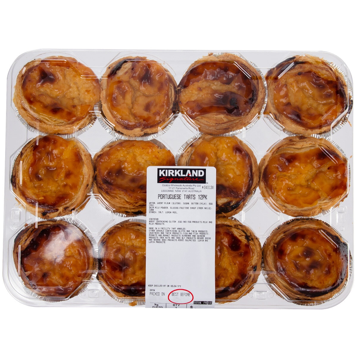 Kirkland Signature Portuguese Tart 12 Pack 700g | Costco ...