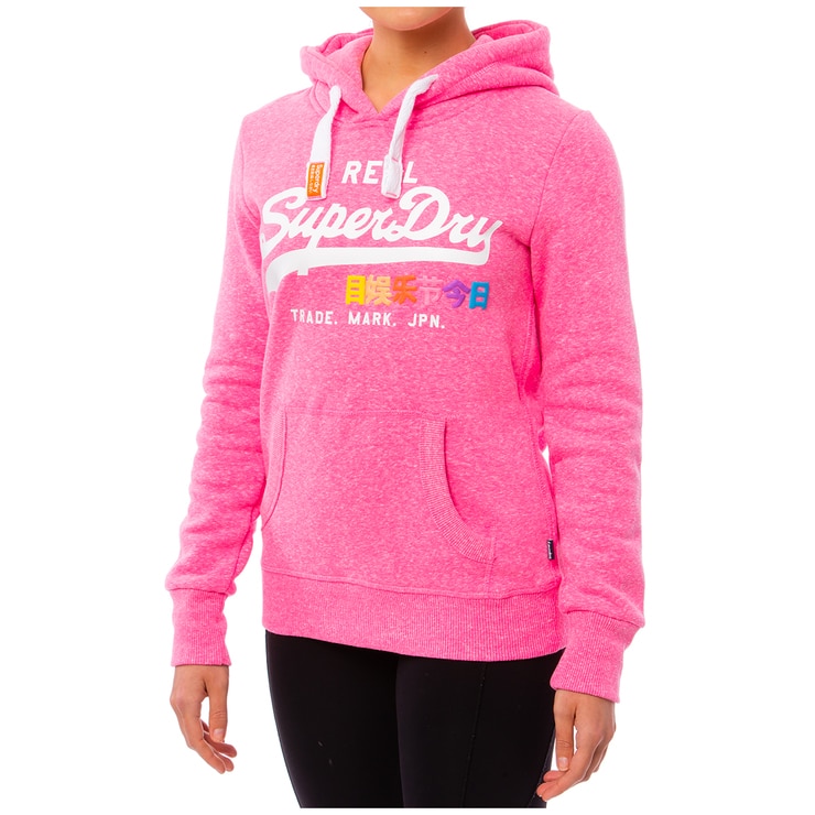 Superdry Women's Hoodie Fluro Pink Snowy White | Costco Australia