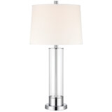 Bridgeport Designs Glass Column Table Lamp