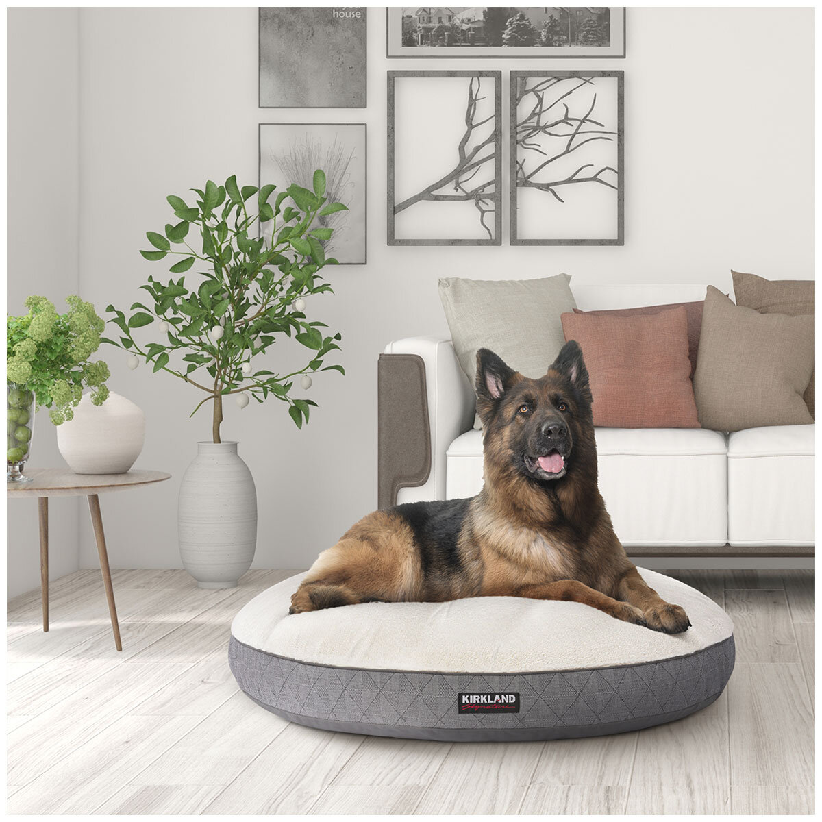 Kirkland Signature Round Pet Bed 106cm White