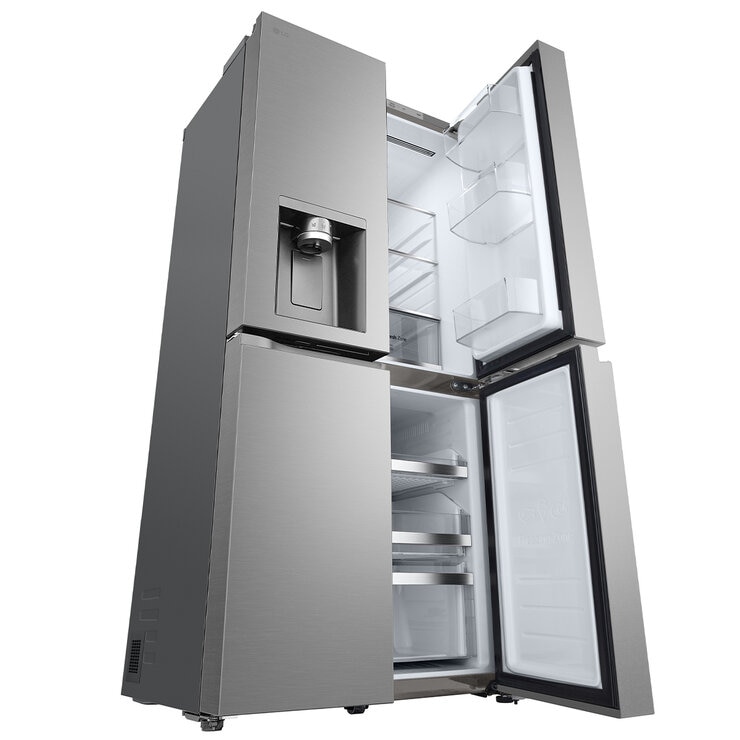 LG 508L French Door Fridge with Slim In-door Ice and Water Dispenser Stainless Steel GF-L500PL LG 508L French Door Fridge with Slim In-door Ice and Water Dispenser Stainless Steel GF-L500PL