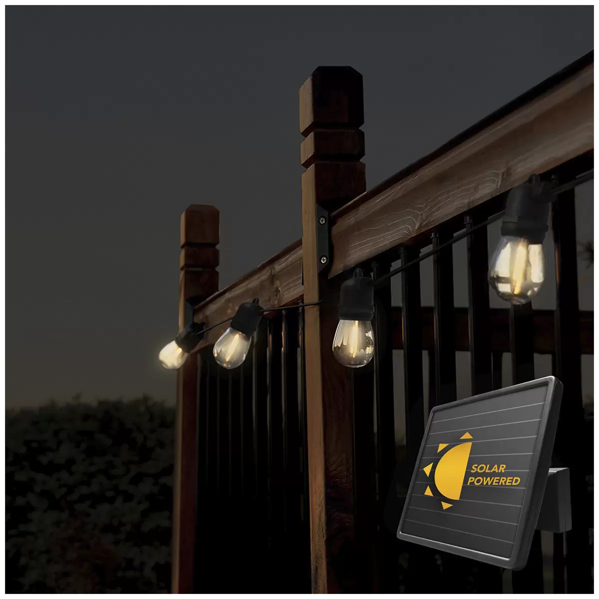 Sunforce 15 LED Solar String Lights with Remote Control 10.67M