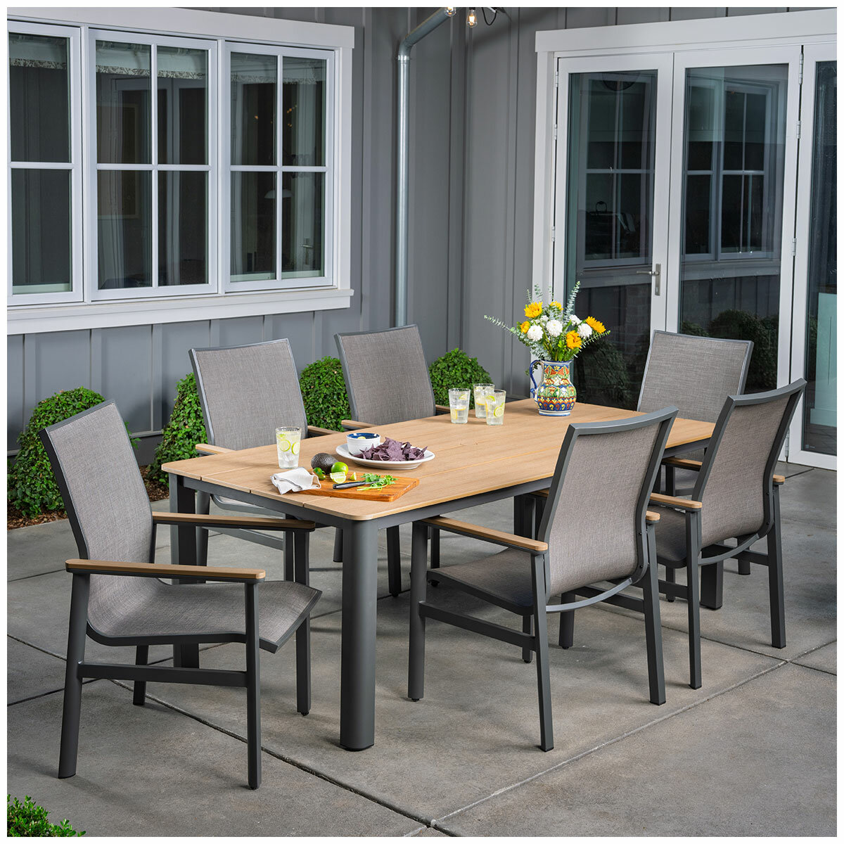 SunVilla Sara Sling Dining 7 Piece Set SunVilla Sara Sling Dining 7 Piece Set